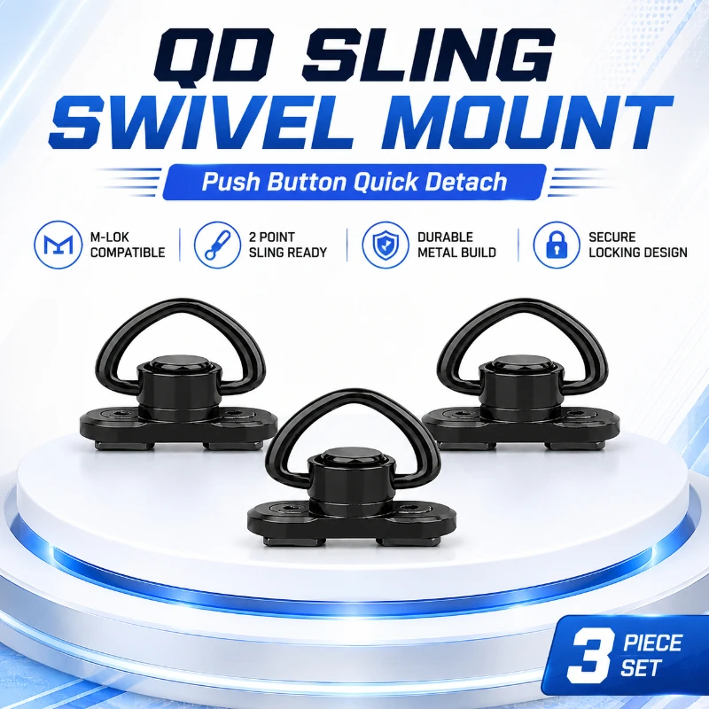 Push Fit Connector - Drukknop Snelontgrendelbare QD-riemconnector Geschikt voor Mlok